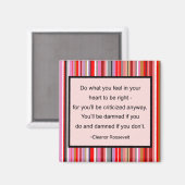 Eleanor Roosevelt Quote Magnet (Vorderseite/Rückseite)