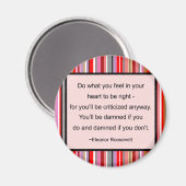 Eleanor Roosevelt Quote Magnet (Vorderseite/Rückseite)