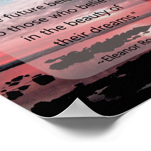 Eleanor Roosevelt Quote Poster (Ecke)