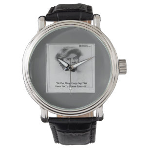 Eleanor Roosevelt & Quote Unisex Watch Armbanduhr