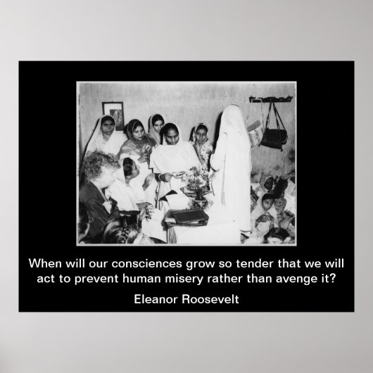 Eleanor Roosevelt Weisheit Poster (Vorne)