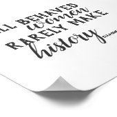 Eleanor Roosevelt Zitat-Poster über Frauen Poster (Ecke)