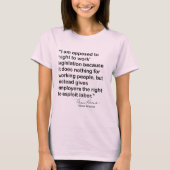 Eleanor Roosevelt Zitat T-Shirt (Vorderseite)