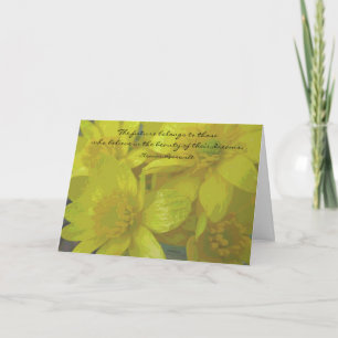 Eleanor- Roosevelttraum-Zitat-Abschluss-Karte Karte