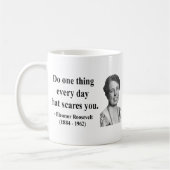 Eleanor- Rooseveltzitat 2b Kaffeetasse (Links)