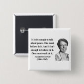 Eleanor- Rooseveltzitat 4b Button (Vorne & Hinten)