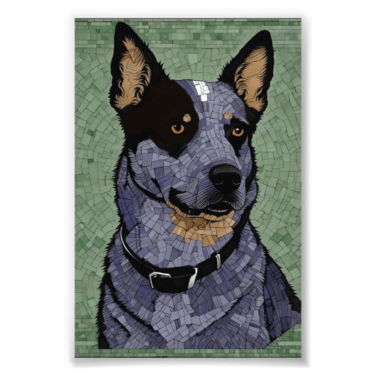 Eleanor the Blue Heeler Fotodruck (Vorne)