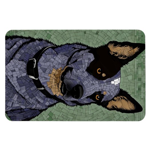 Eleanor the Blue Heeler Magnet (Horizontal)