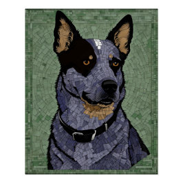 Eleanor the Blue Heeler Poster