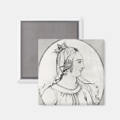 Eleanor von Aquitaine Magnet (Vorderseite/Rückseite)