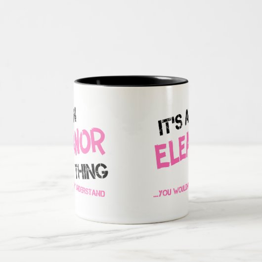 Eleanor, was man nicht verstehen würde zweifarbige tasse (Mittel)