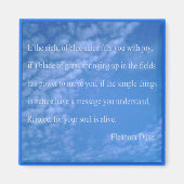 Eleanora Duse Nature Quote Sqr Kühlschrank Magnet (Vorne)