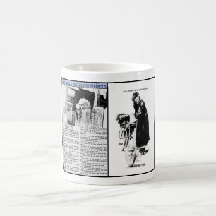 Eleanore deLong die Katzen-Frau von Playa del Rey Kaffeetasse