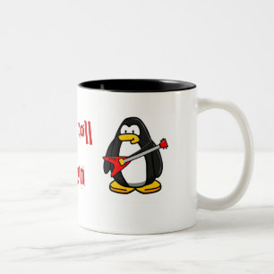 eleceg1, Rock'n'Roll Penguin Zweifarbige Tasse