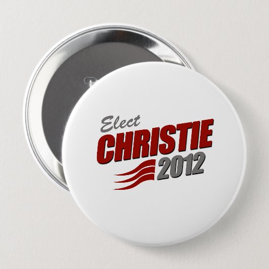 ELECT CHRIS CHRISTIE BUTTON (Vorne & Hinten)