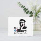 Elect Hillary für Herausforderung Postkarte (Stehend Vorderseite)