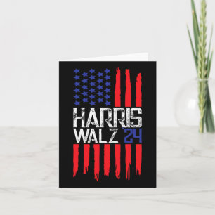 Elect Kamala Harris & Tim Walz 2024 American F Karte