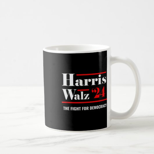 Elect Kamala Harris &amp; Tim Walz 2024 Kaffeetasse (Rechts)