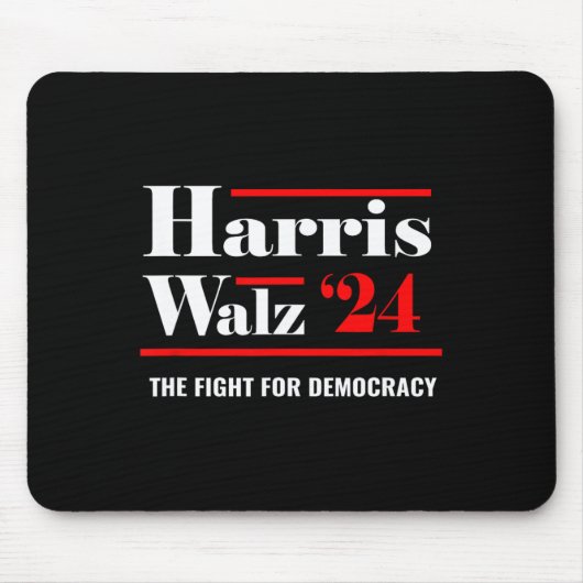 Elect Kamala Harris &amp; Tim Walz 2024 Mousepad (Vorne)