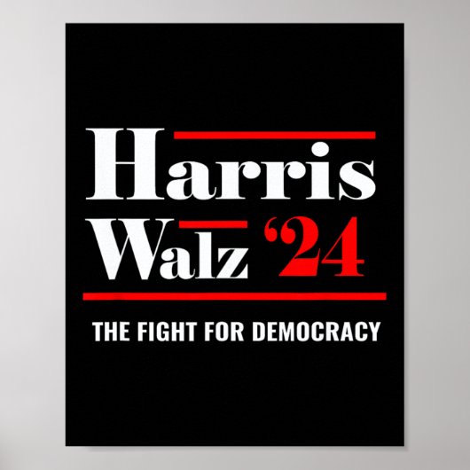 Elect Kamala Harris & Tim Walz 2024 Poster (Vorne)