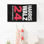 Elect Kamala Harris & Tim Walz 2024 Banner (Insitu)