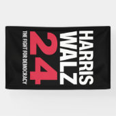 Elect Kamala Harris & Tim Walz 2024 Banner (Horizontal)
