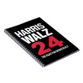 Elect Kamala Harris & Tim Walz 2024 Notizblock (Rechte Seite)
