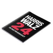 Elect Kamala Harris & Tim Walz 2024 Notizblock (Linke Seite)