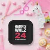 Elect Kamala Harris & Tim Walz 2024 Pappteller (Party)