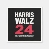 Elect Kamala Harris & Tim Walz 2024 Serviette (Vorderseite)