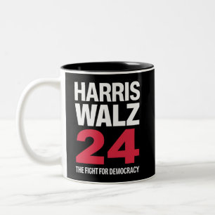 Elect Kamala Harris & Tim Walz 2024 Zweifarbige Tasse
