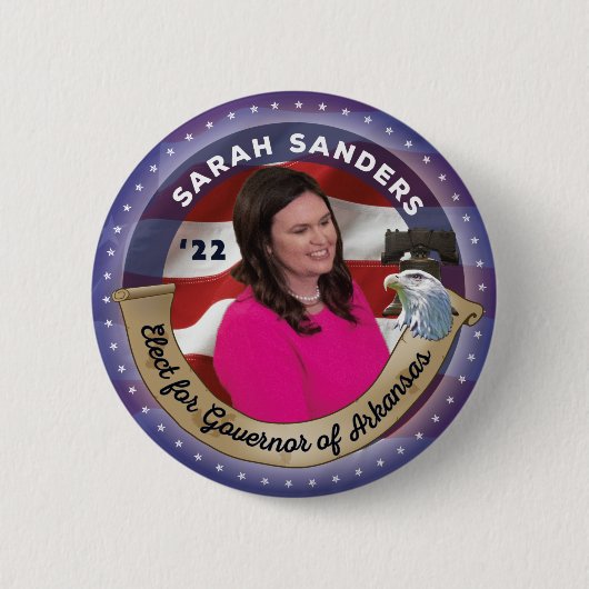 Elect Sarah Sanders for Governor of Arkansas Button (Vorderseite)