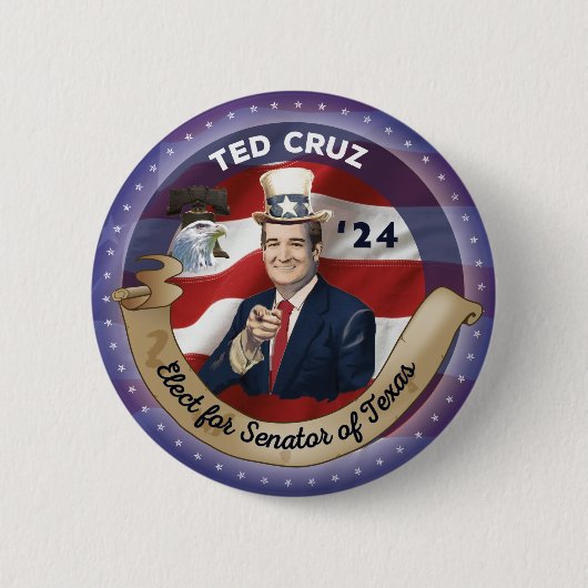 Elect Ted Cruz für Senator von Texas Button (Vorderseite)