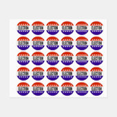 Election Button Etiketten (Blatt)