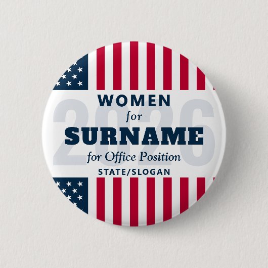 Election Campaign Pin: Group for Candidate Support Button (Vorderseite)