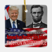 Election Interference Keramikornament (Vorderseite)