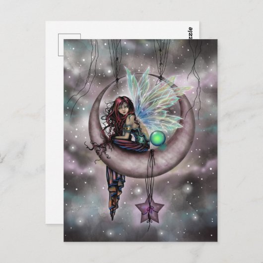 Electra Fee Fantasy Art von Molly Harrison Postkarte (Vorne/Hinten)