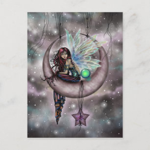 Electra Fee Fantasy Art von Molly Harrison Postkarte