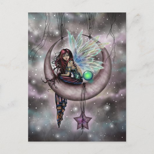 Electra Fee Fantasy Art von Molly Harrison Postkarte (Vorderseite)