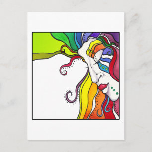Electra Pop Art Diva Postkarte
