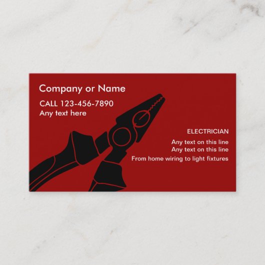 Electrian Visitenkarten Visitenkarte (Vorderseite)