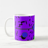 Electric 80er Memphis Abstrakt Style Retro Nahtlos Kaffeetasse (Links)
