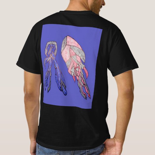 Electric Abstract Energy Burst Men’s T-Shirt (Rückseite)