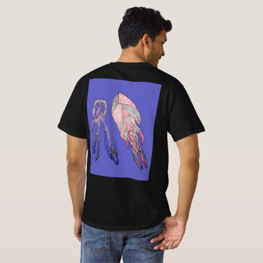 Electric Abstract Energy Burst Men’s T-Shirt (Schwarz voll)