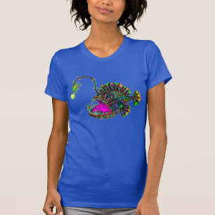 Electric Angler Fish Ladys T-Shirt