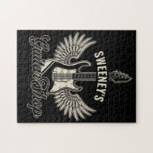 Electric Ax Wings ADD NAME Gitarrist Guitar Shop Puzzle (Horizontal)