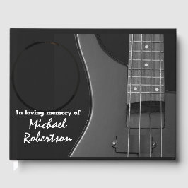 Electric Bass Guitar auf dem Black Memorial Gästeb Gästebuch