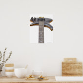 Electric Bass Guitar Poster (Küche)