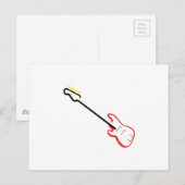 Electric Bass Guitar Postkarte (Vorne/Hinten)