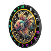 Electric Betta Burst Dartboard Fun Dartscheibe (Vorderseite rechts)